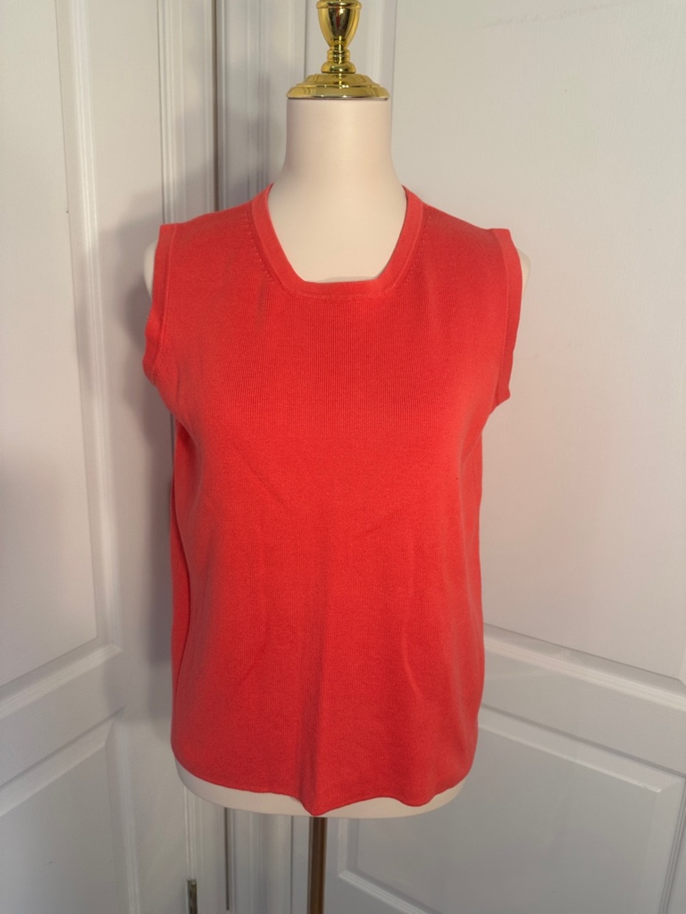 G Knitwear Women’s Sleeveless Coral Knit Shell Top  1X